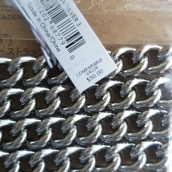 Coach Chic Silvertone CROSSBODY Chain purse replacement strap elegant - Picture 6 of 12